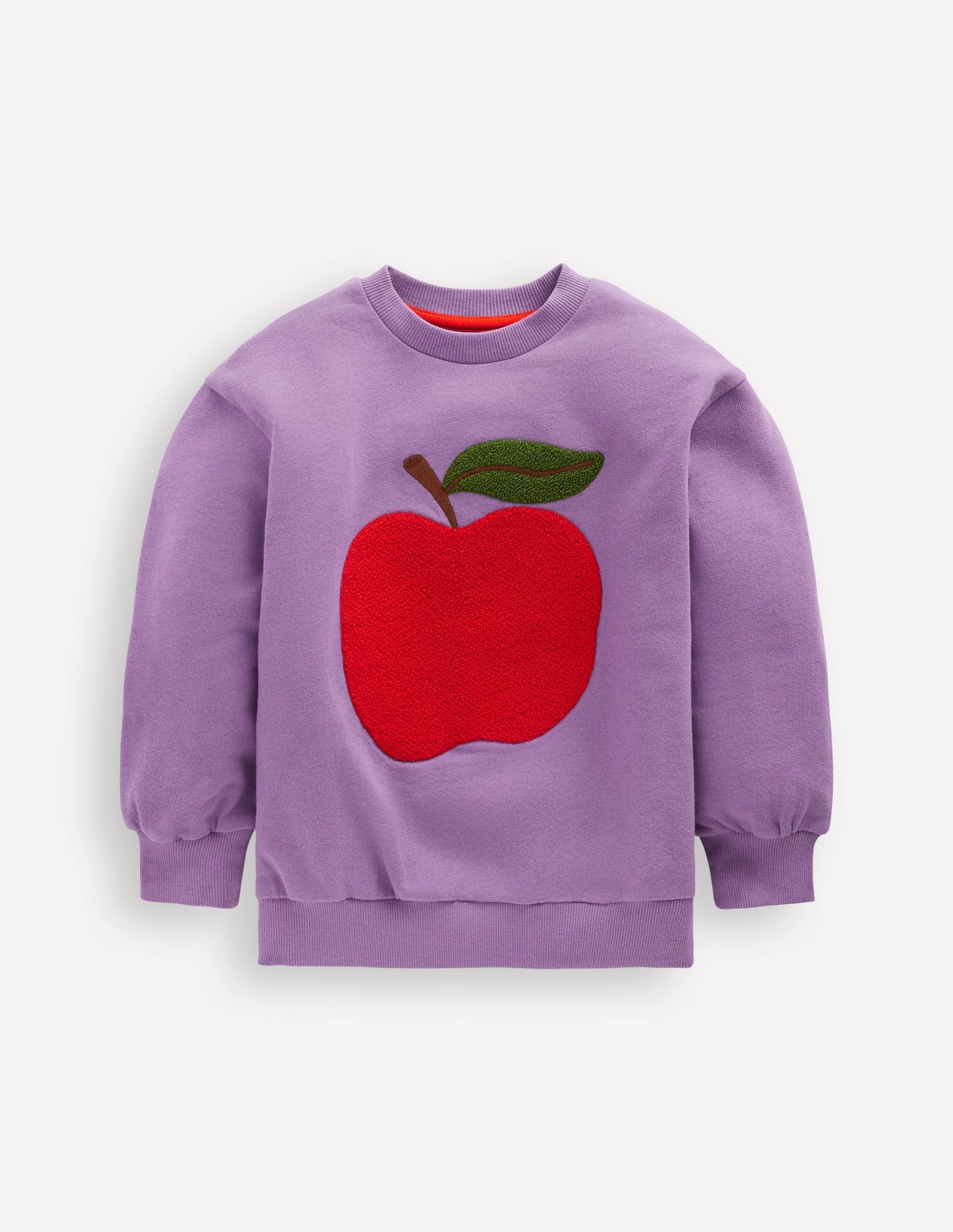Bobbie Appliqué Sweatshirt - Aster Purple Apple