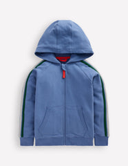 Rainbow Zip - up Hoody - Blue River