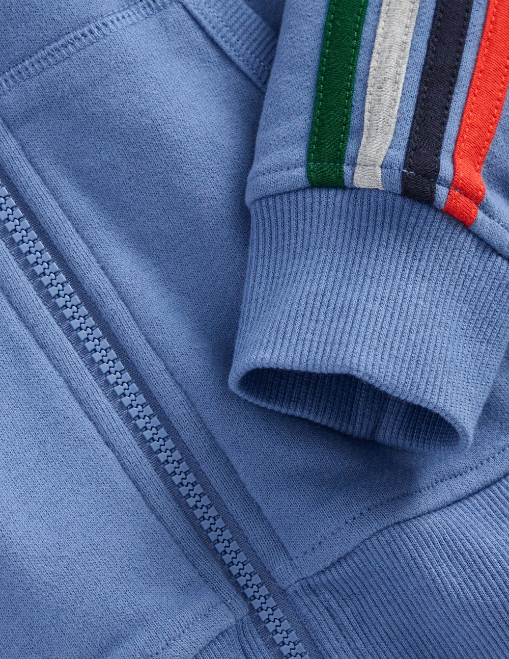 Rainbow Zip - up Hoody - Blue River