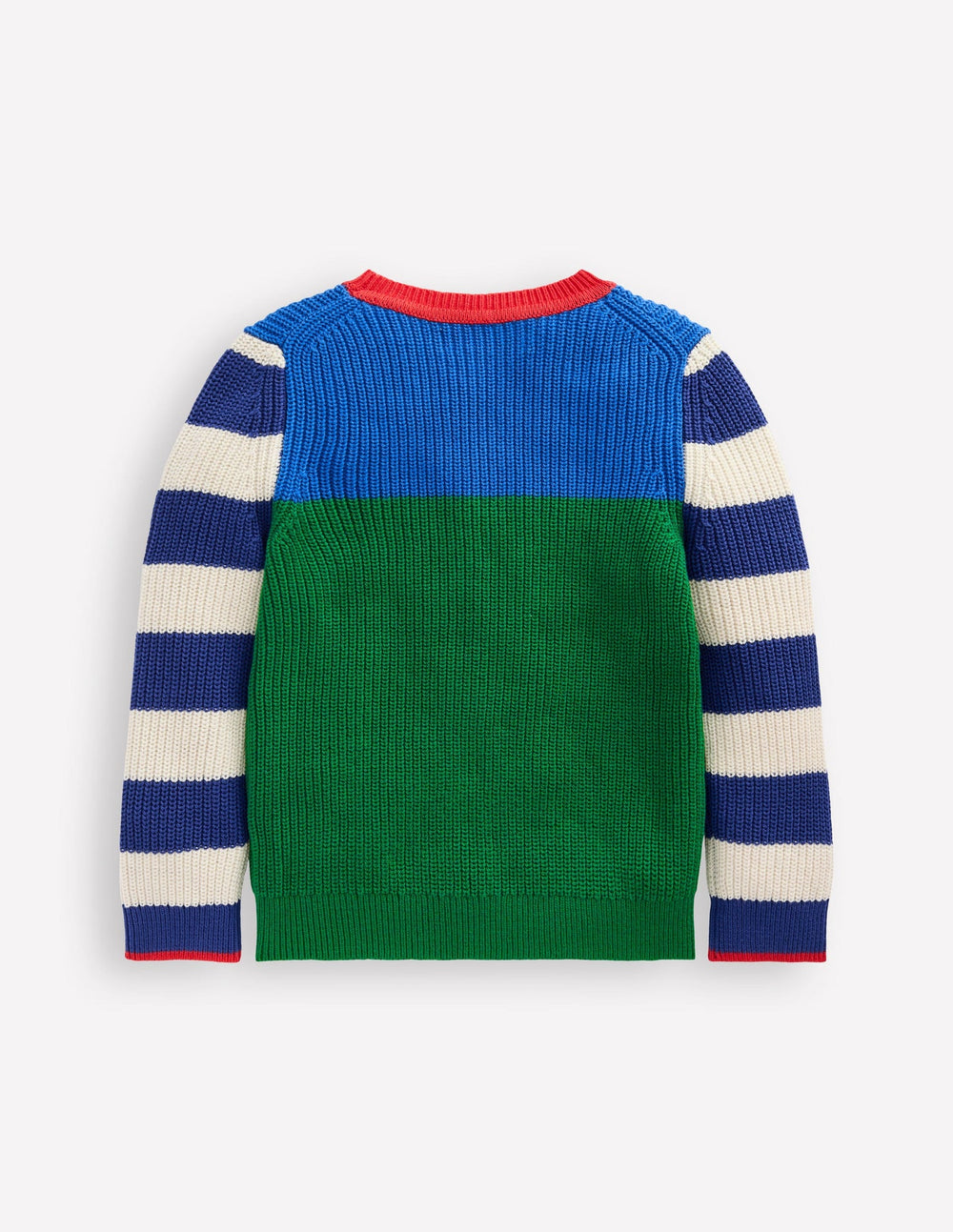 Everyday Cotton Sweater - Kingfisher Blue/Rich Emerald