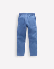 Slim Pull On Trousers - Blue River