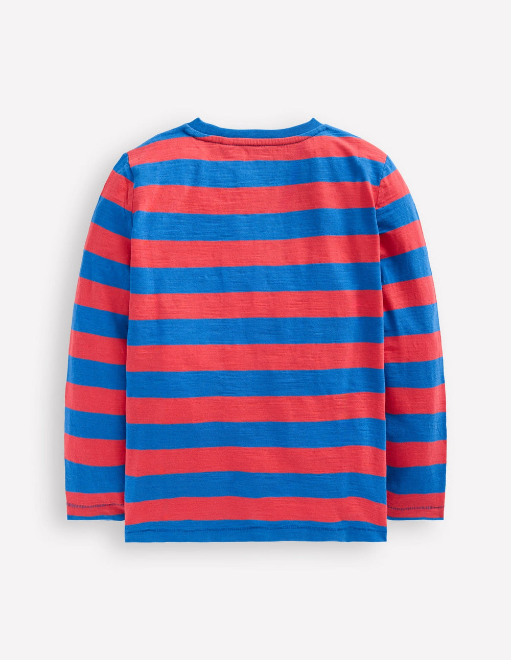 Everyday Long Sleeve T-shirt - Kingfisher Blue/ Jam Red