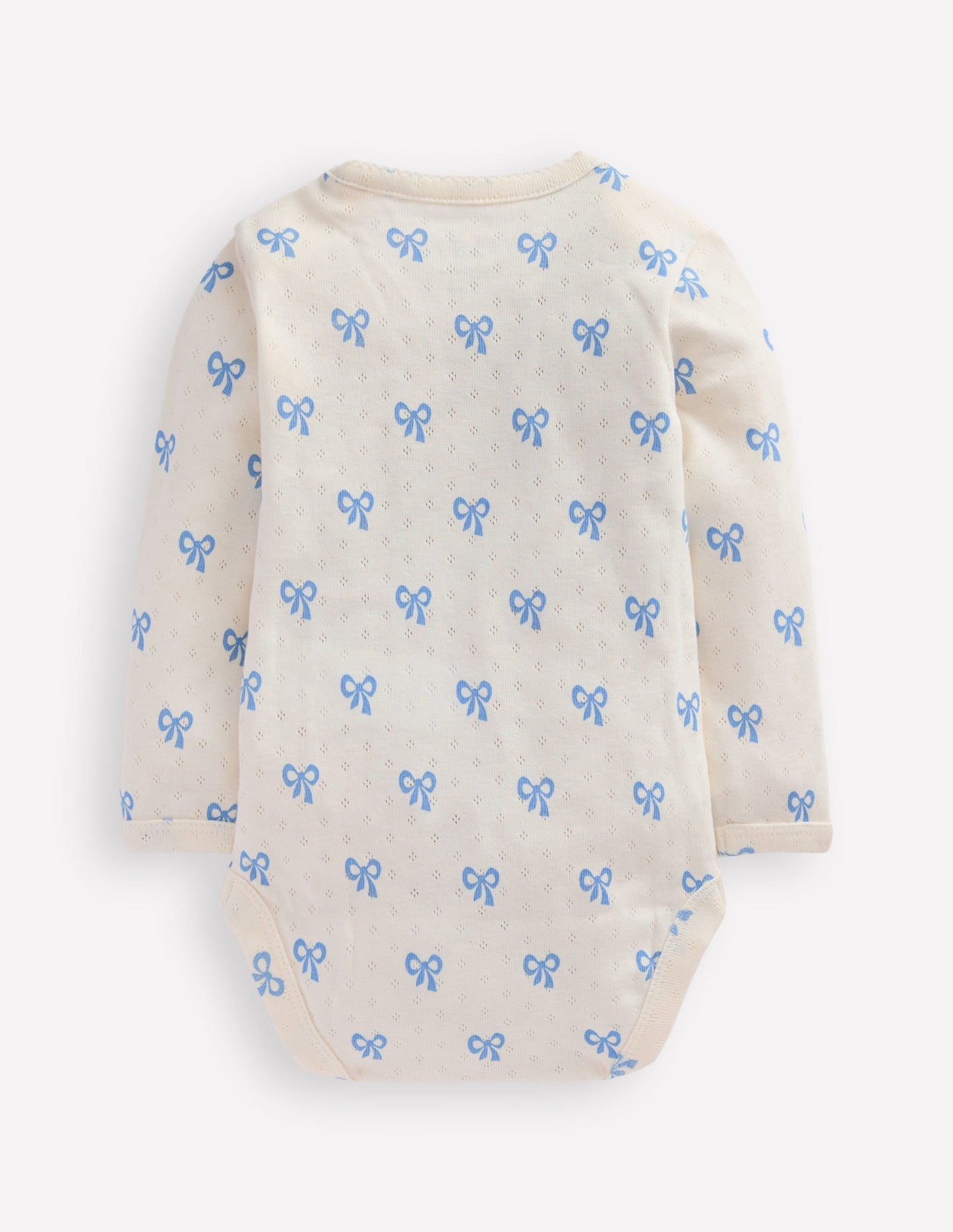 3 Pack Pointelle Bodies - Soft Ivory Tiny Bows