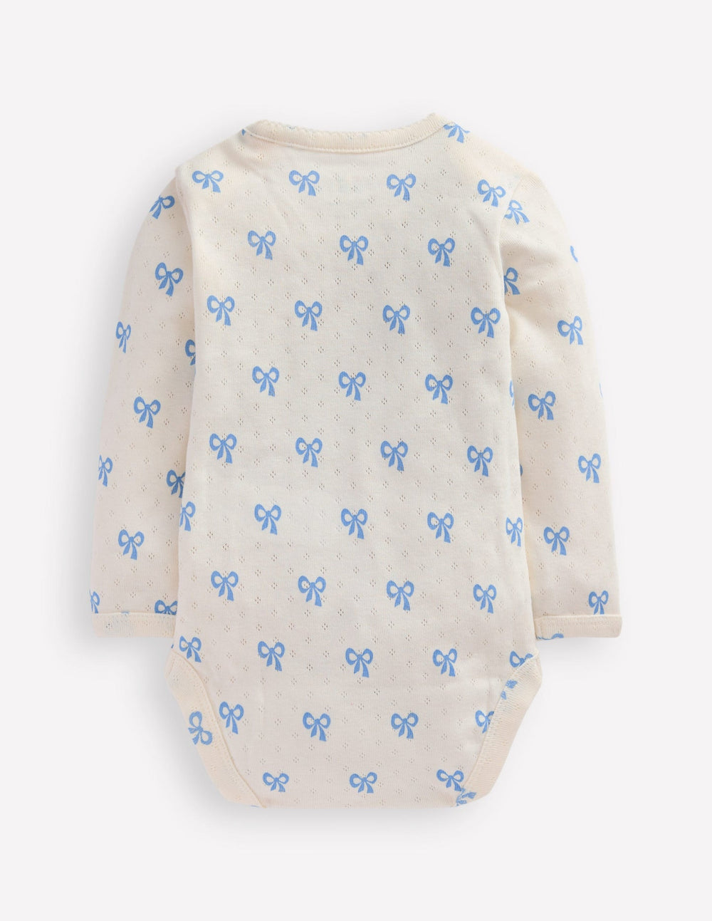 3 Pack Pointelle Bodies - Soft Ivory Tiny Bows