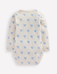 3 Pack Pointelle Bodies - Soft Ivory Tiny Bows