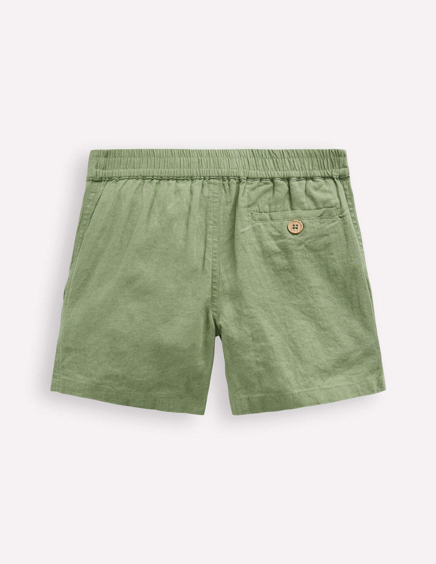Cotton Linen Shorts - Newt Green