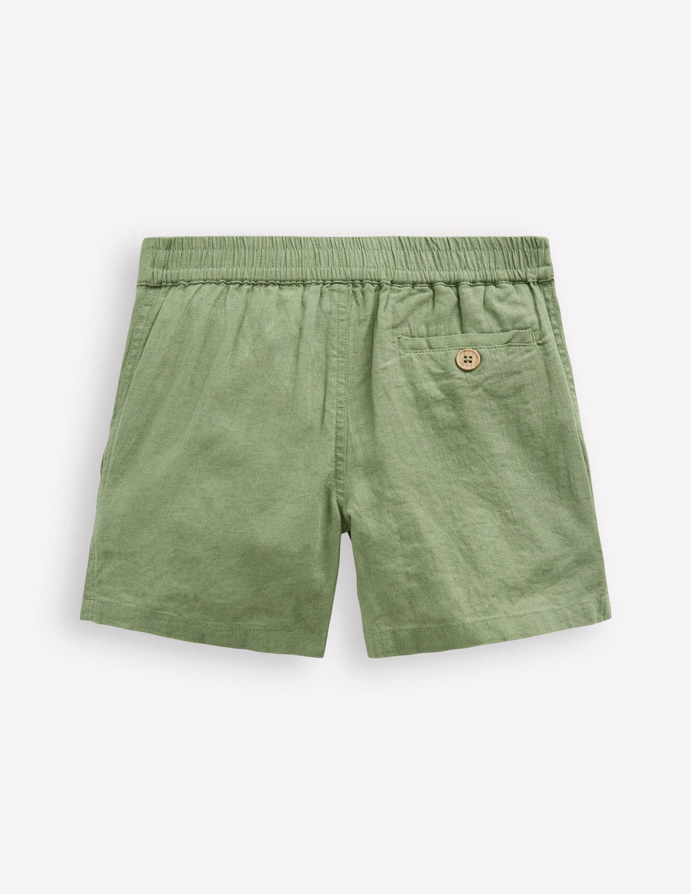 Cotton Linen Shorts - Newt Green