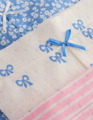 3 Pack Pointelle Leggings - Ditsy / Bows