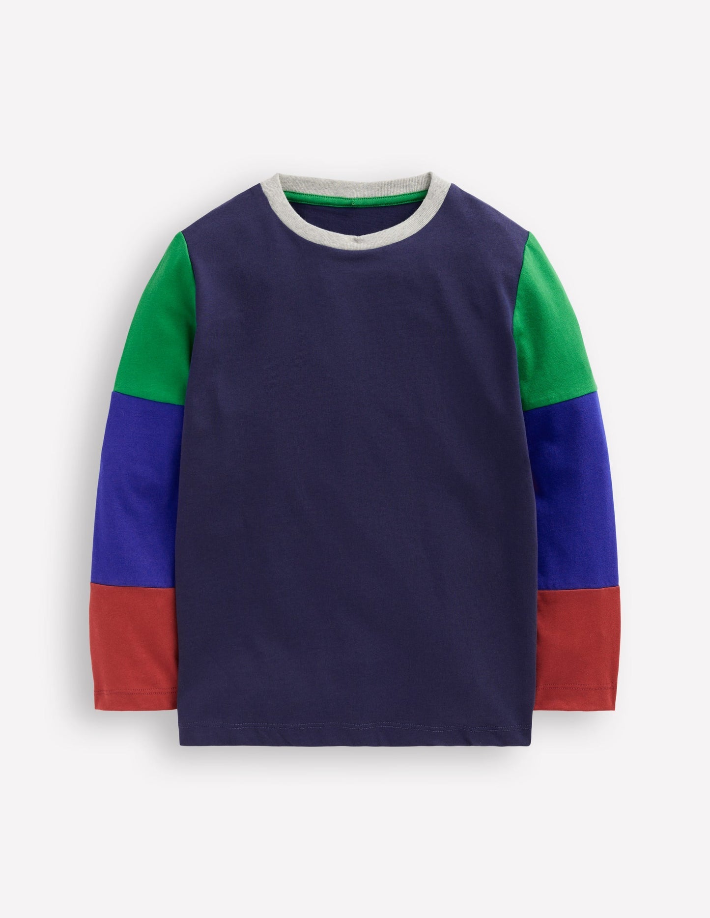 Long Sleeve Hotchpotch T-shirt - College Navy