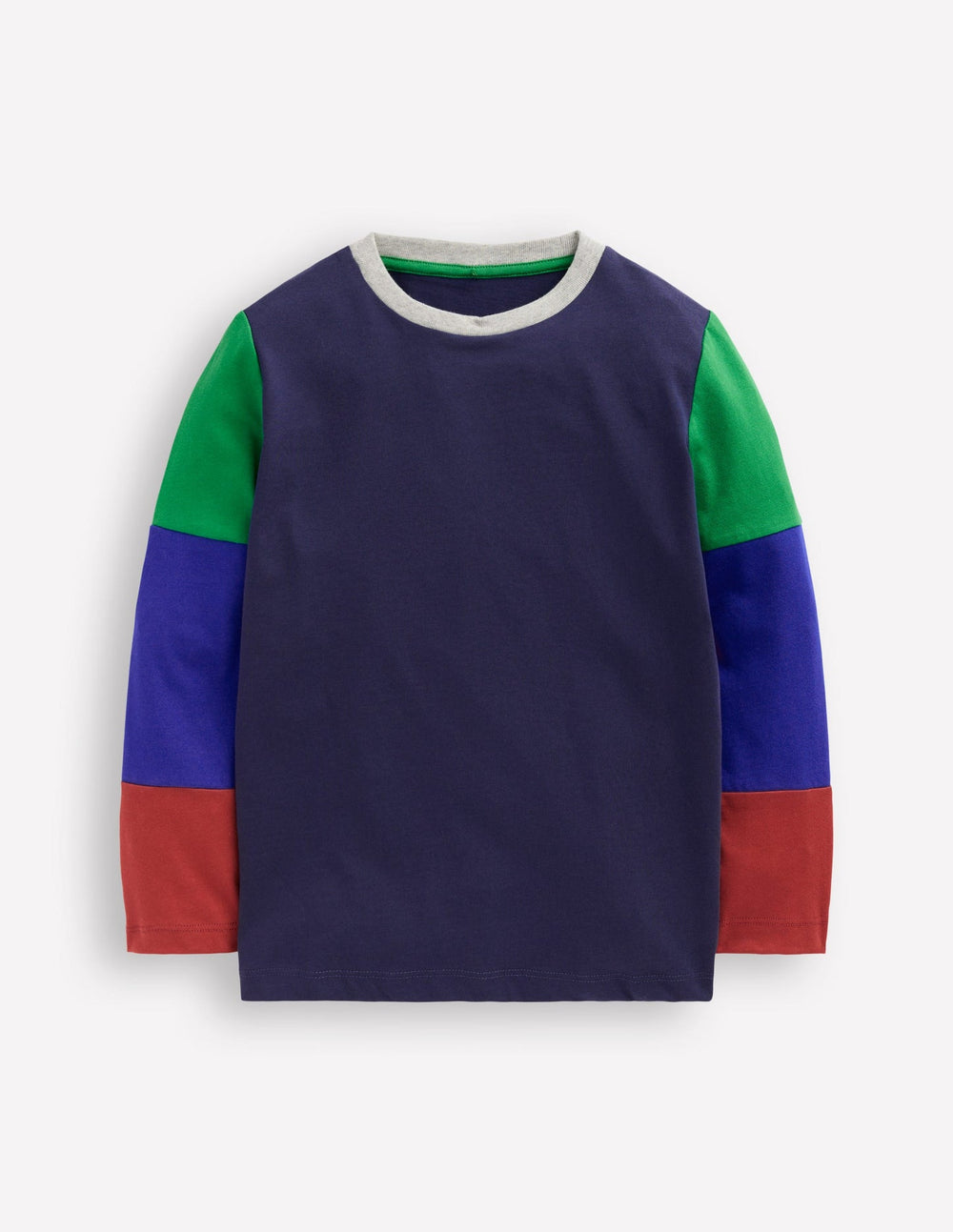 Long Sleeve Hotchpotch T-shirt - College Navy