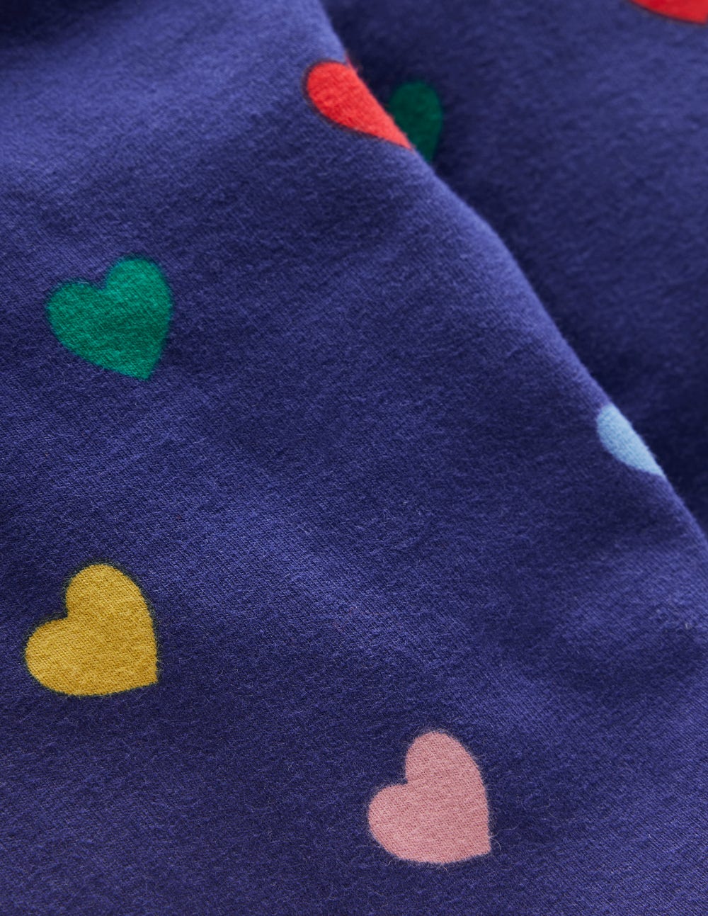 Fun Leggings - Starboard Blue Multi Hearts