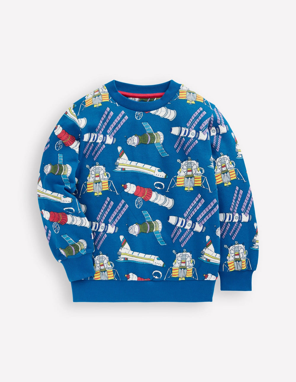 Everyday Printed Sweatshirt - Kingfisher Blue Satellites