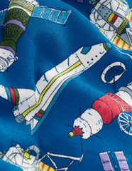 Everyday Printed Sweatshirt - Kingfisher Blue Satellites