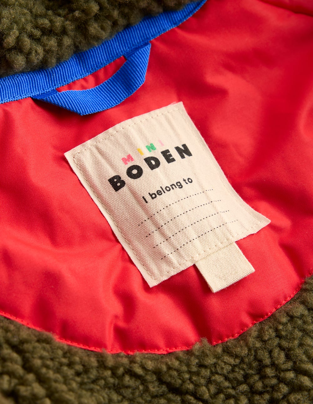 Borg Lined Anorak - Red