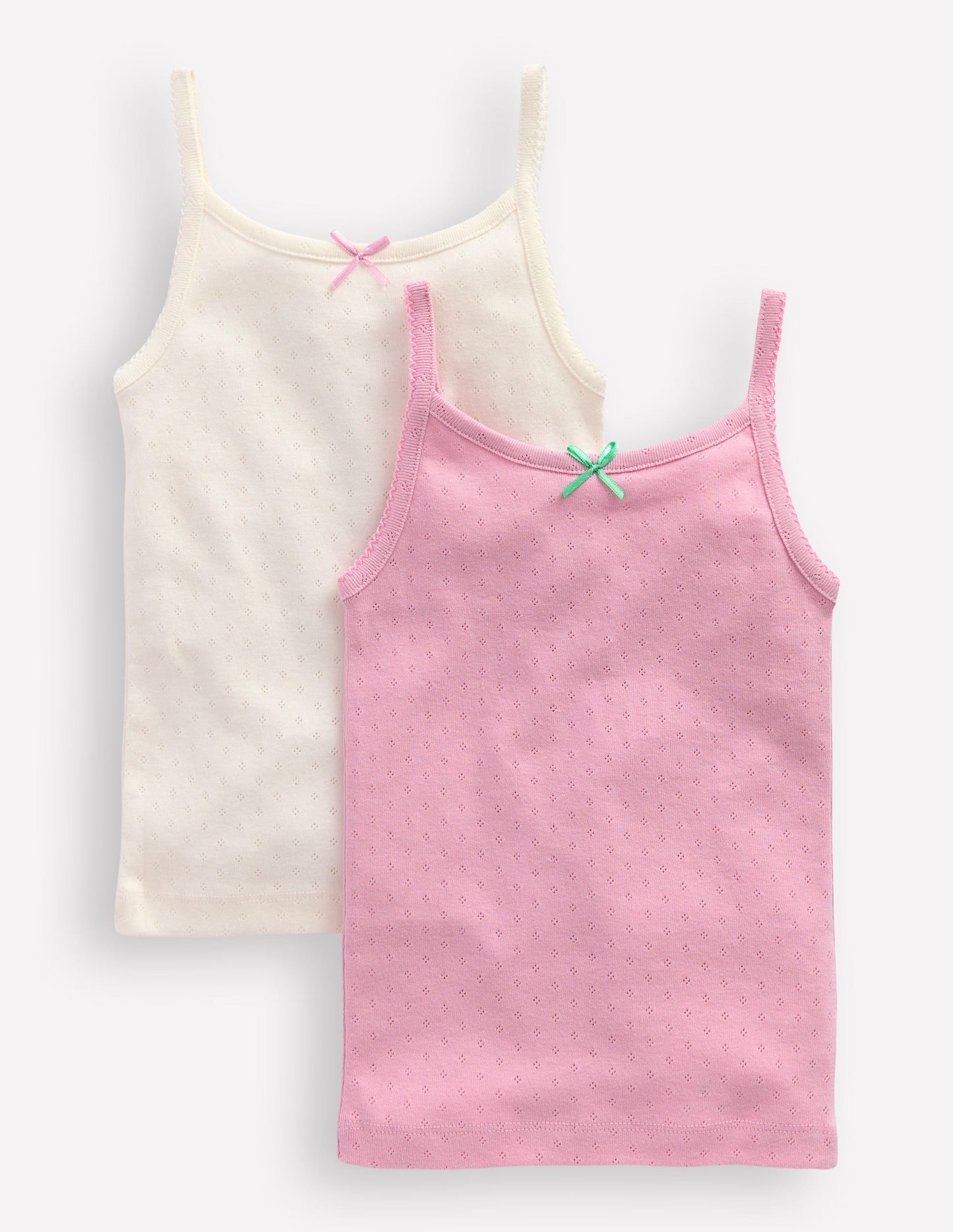 2 - Pack Pointelle Tank Tops - Multi