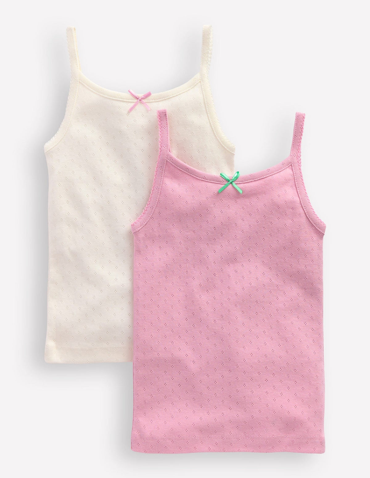 2 - Pack Pointelle Tank Tops - Multi