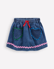 Ric Rac Skirt - Mid Vintage Denim