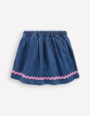 Ric Rac Skirt - Mid Vintage Denim