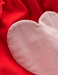 Button - through Mini Skirt - Rockabilly Red Hearts