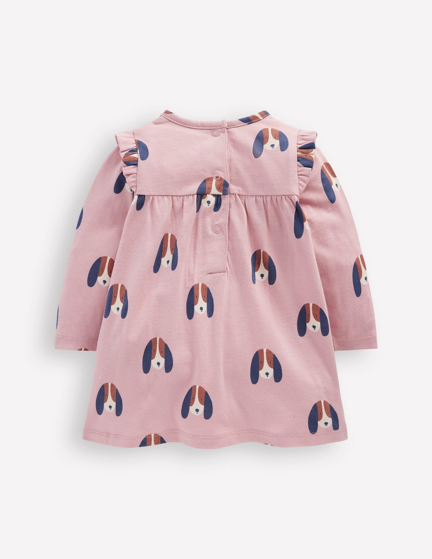 Printed Jersey Dress - Rose Pink Dogs