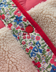 Janie Borg Mix Jacket - Rose Pink Flowerbed