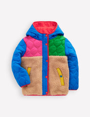 Janie Borg Mix Jacket - Multi Colourblock