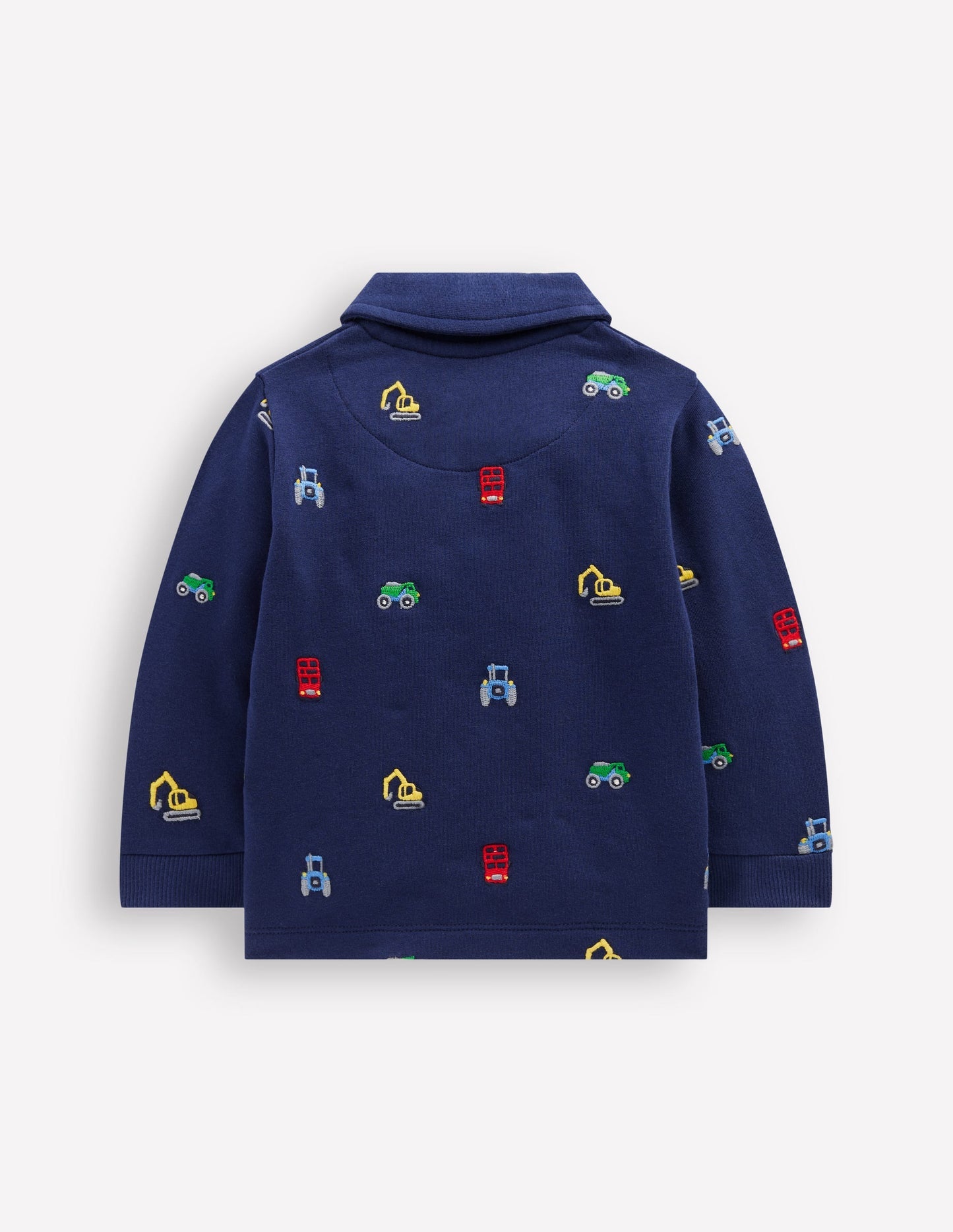 Rugby Shirt - Blue Transport Embroidery