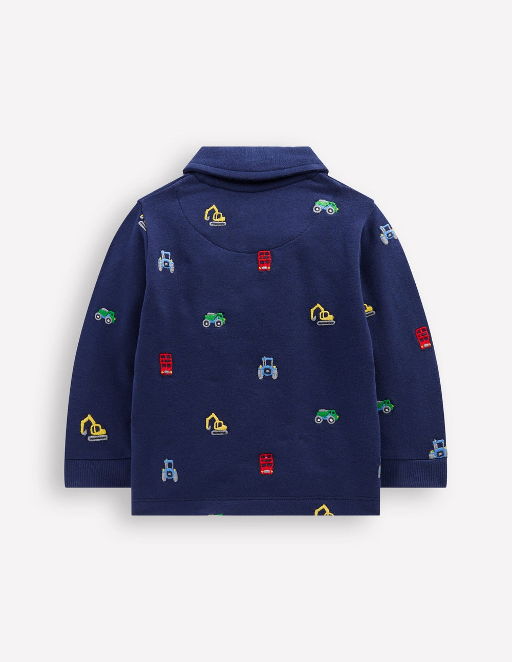 Rugby Shirt - Blue Transport Embroidery