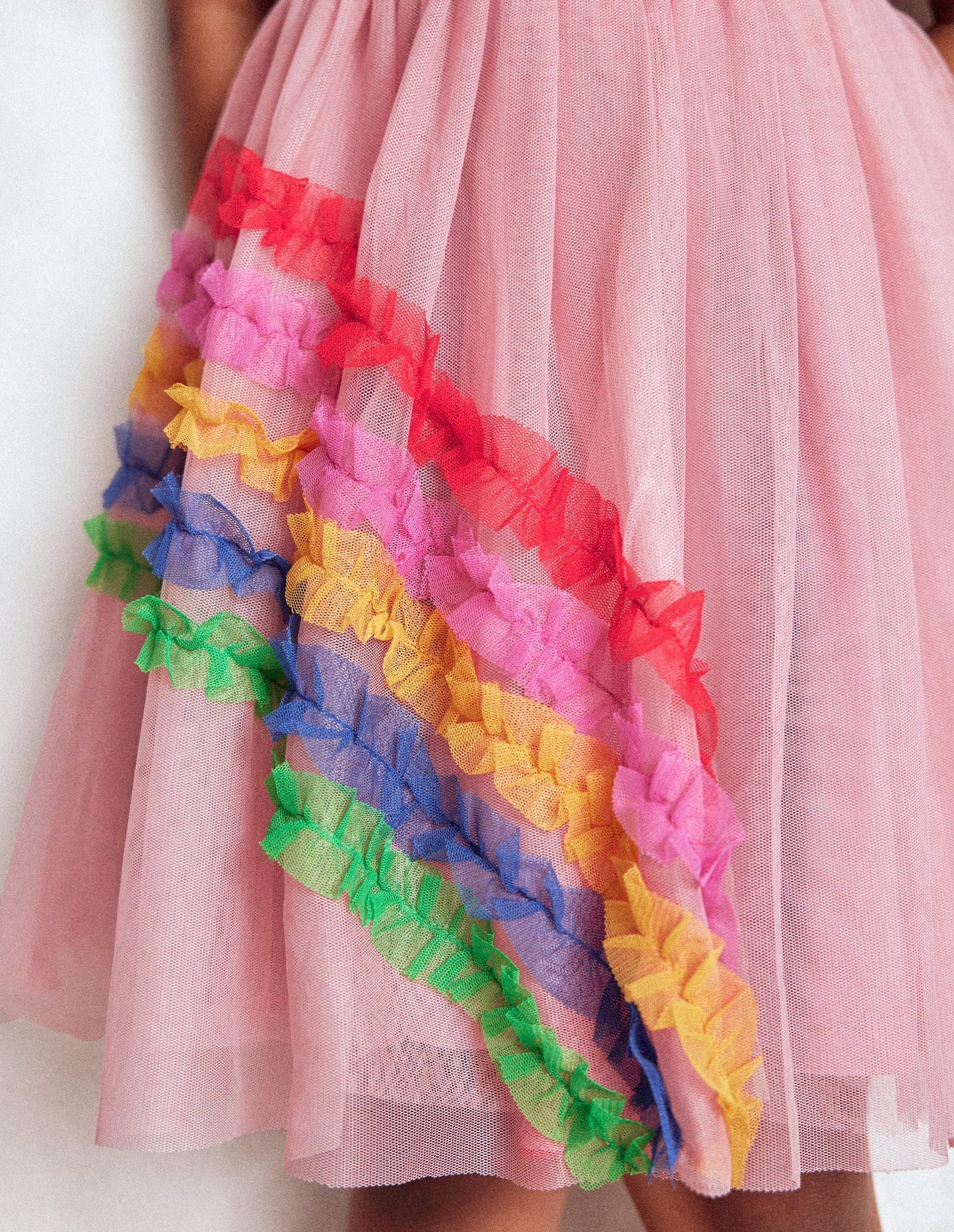 New Tulle Logo Jersey Dress - Zephyr Rainbow