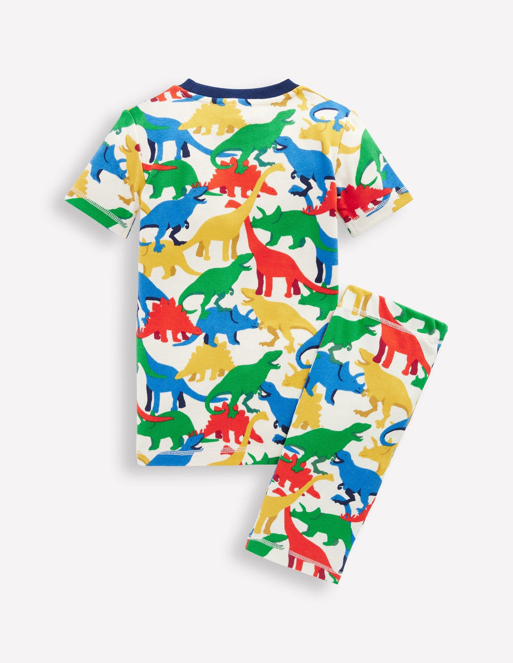 Snug Short John Pajamas - Multi Dinos