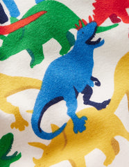 Snug Short John Pajamas - Multi Dinos