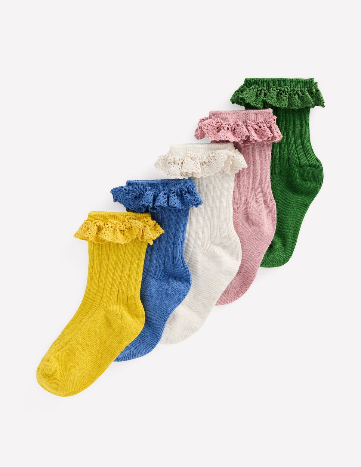 5 - Pack Baby Frilly Socks - Multi