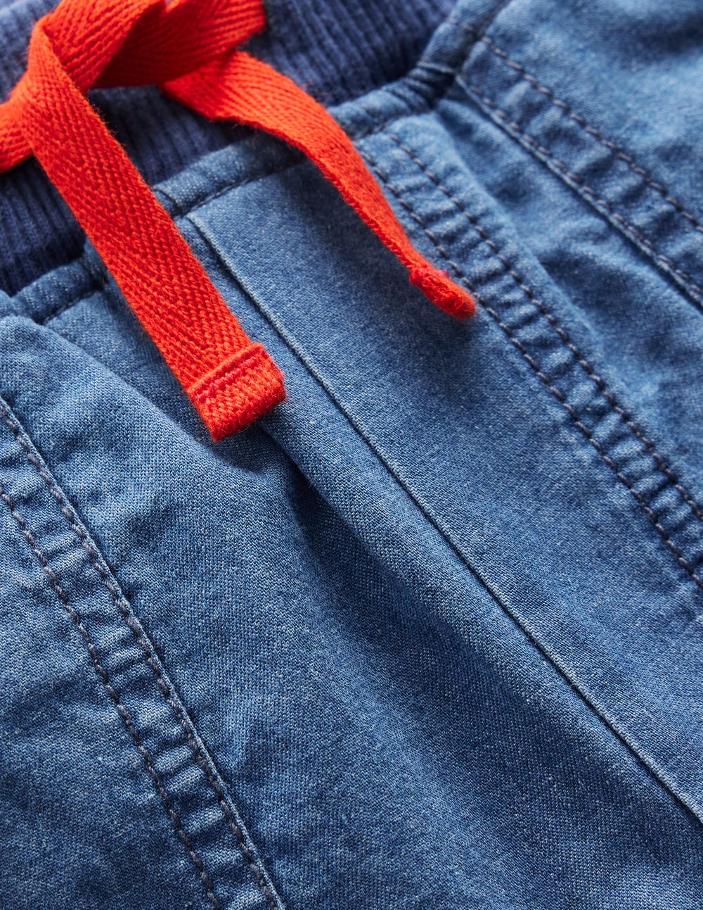 Cosy Lined Pants - Blue Chambray