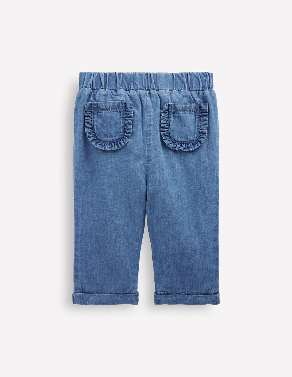 Cosy Lined Pants - Blue Chambray