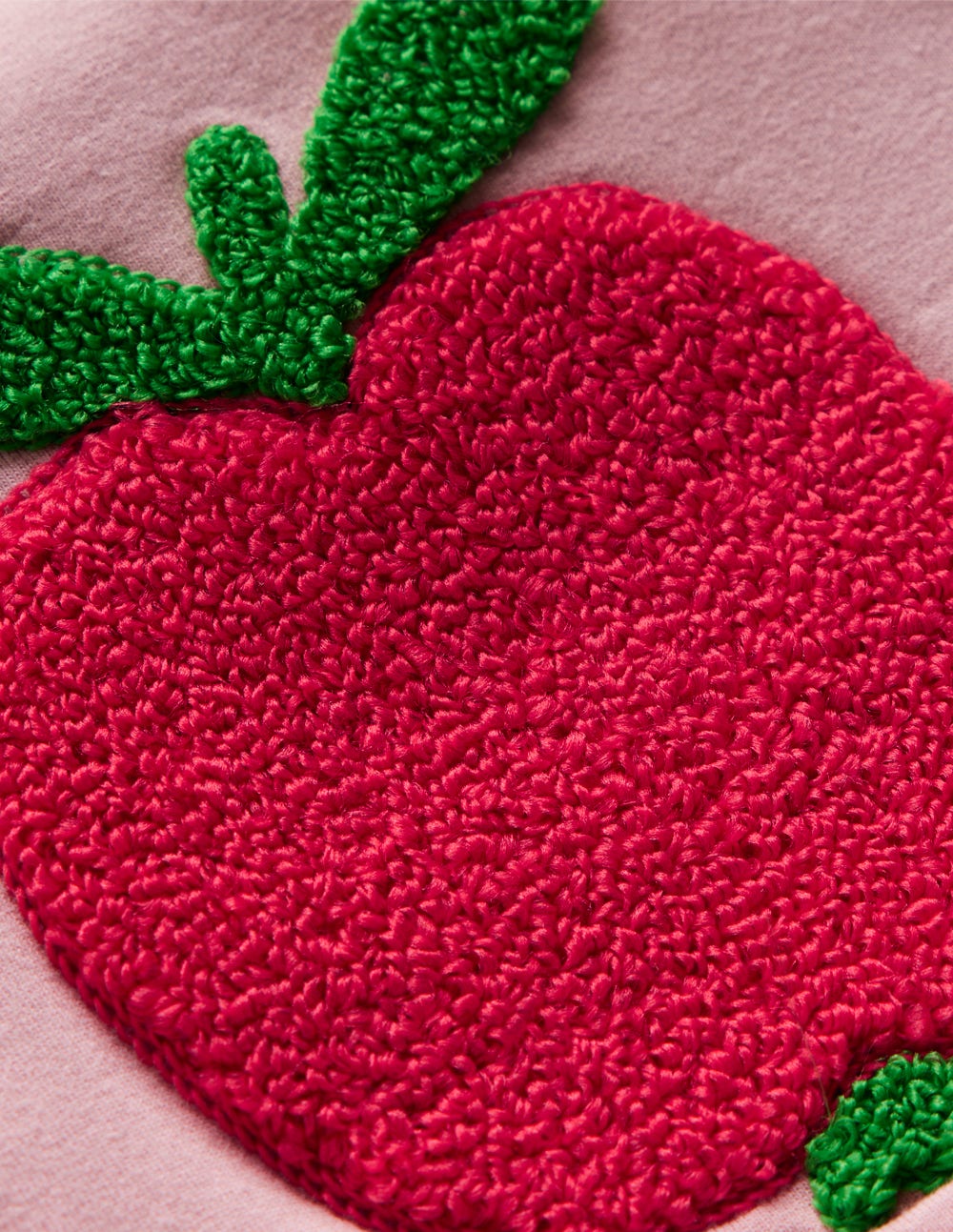 Appliqué Jersey Play Set - Vintage Pink Small Apples
