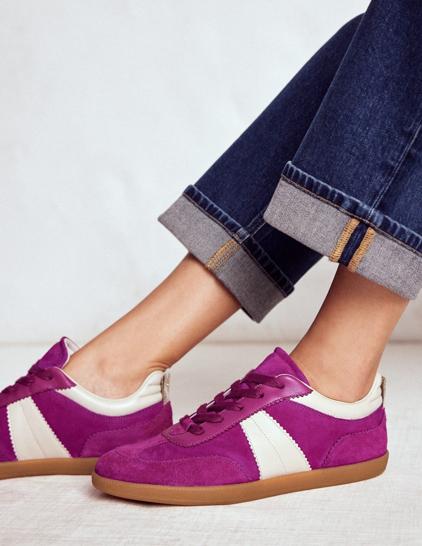 Erin Retro Tennis Trainers - Regal Purple