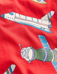 Glow - In - The - Dark T-shirt - Poppy Red Satellite