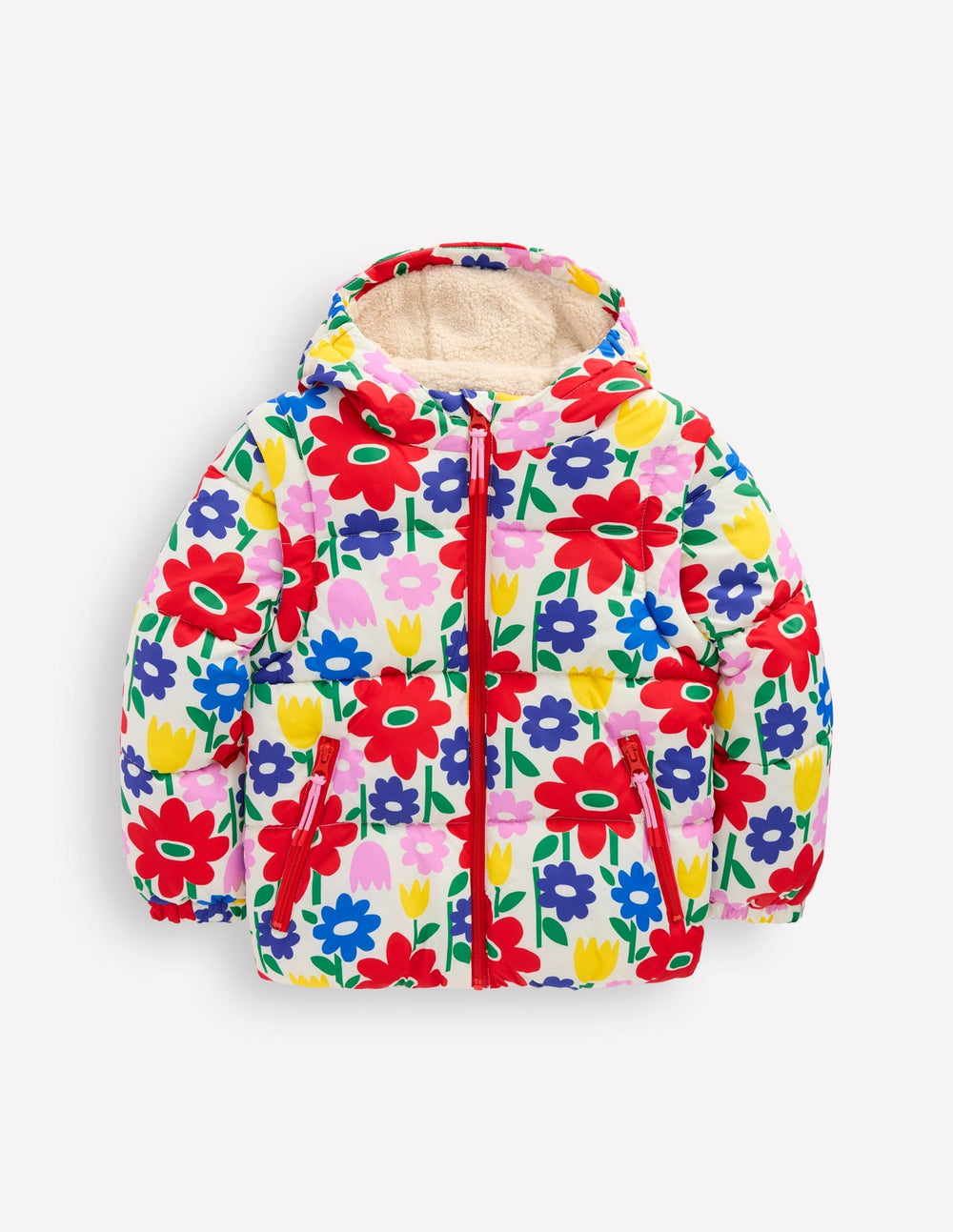 2 - in - 1 Padded Coat - Multi Pop Flower