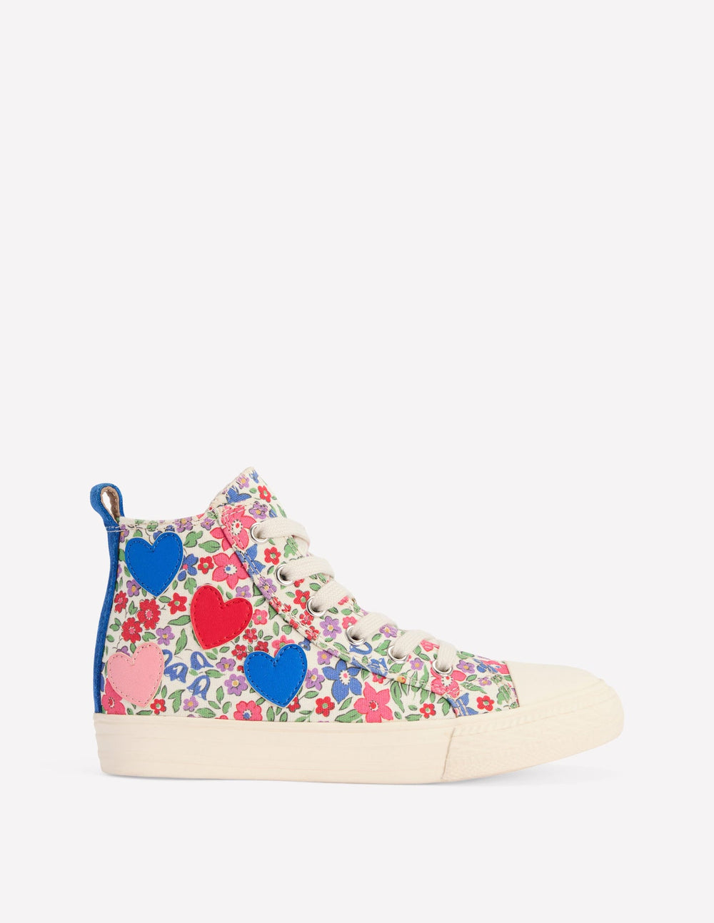 Canvas High Tops - Floral Hearts