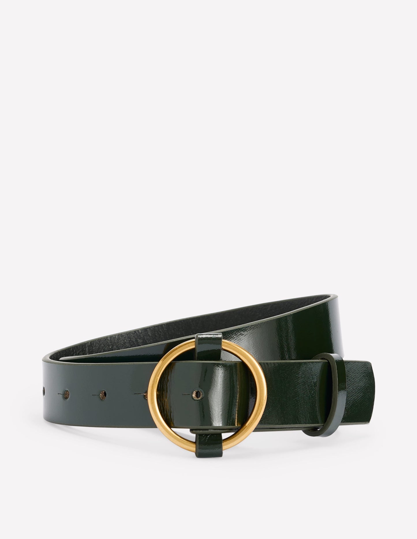 Heritage Classic Belt - Patent Dark Green