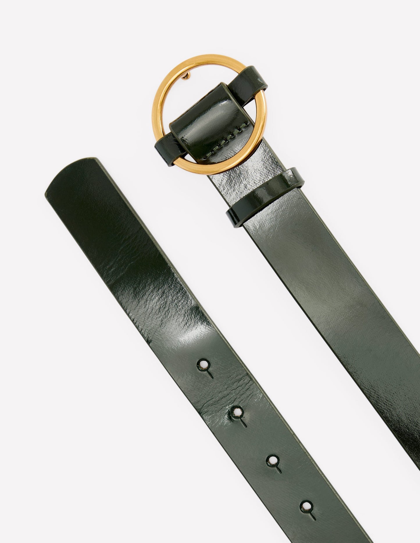 Heritage Classic Belt - Patent Dark Green