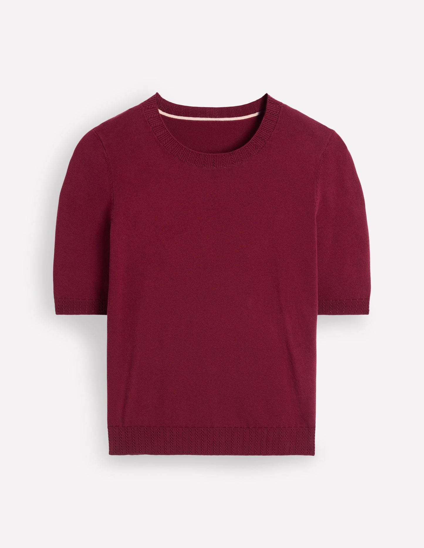 Emilia Cotton Crew T-shirt - Deep Wisteria