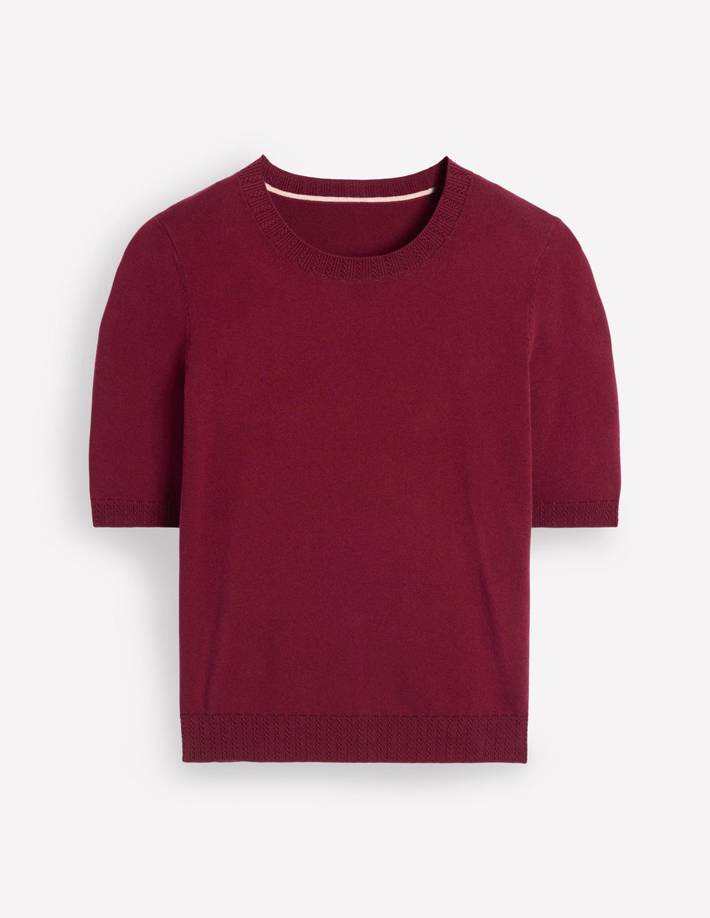 Emilia Cotton Crew T-shirt - Deep Wisteria