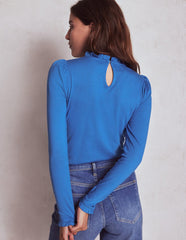Supersoft Frill Detail Top - Meadow Spring
