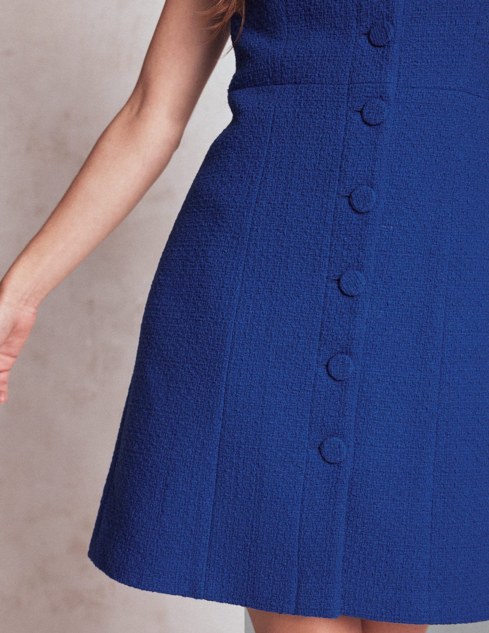 Cotton Texture Shift Dress - Gallery Blue