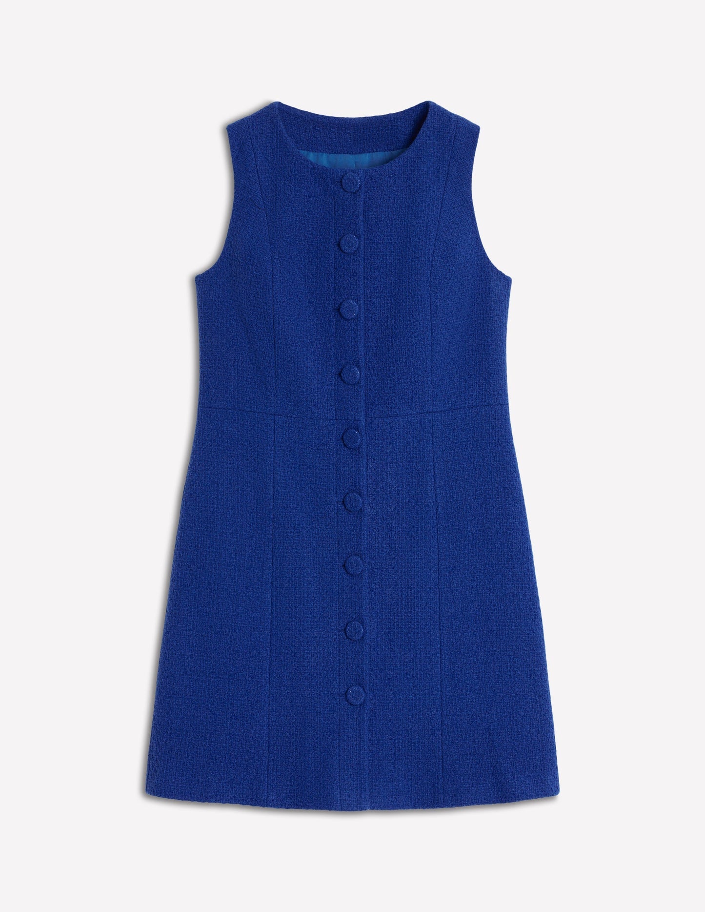 Cotton Texture Shift Dress - Gallery Blue