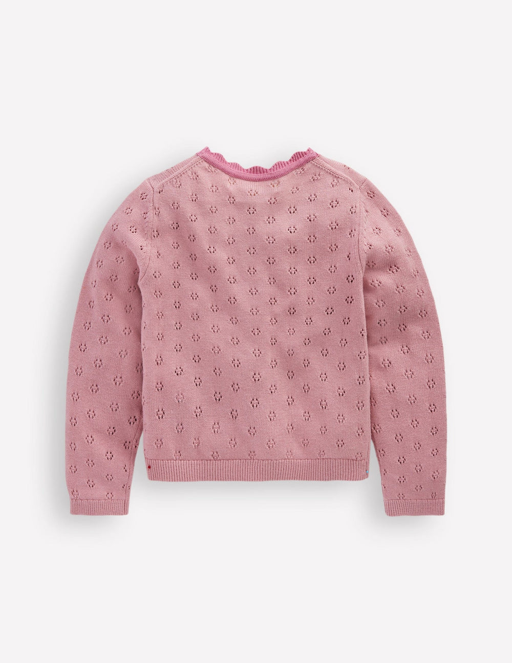 Everyday Scalloped Cardigan - Pink Punch