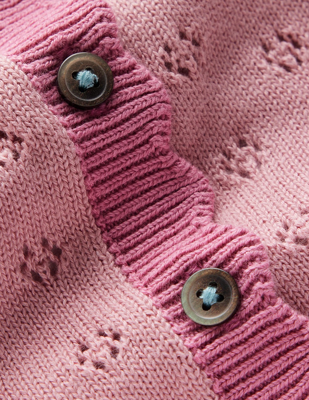 Everyday Scalloped Cardigan - Pink Punch