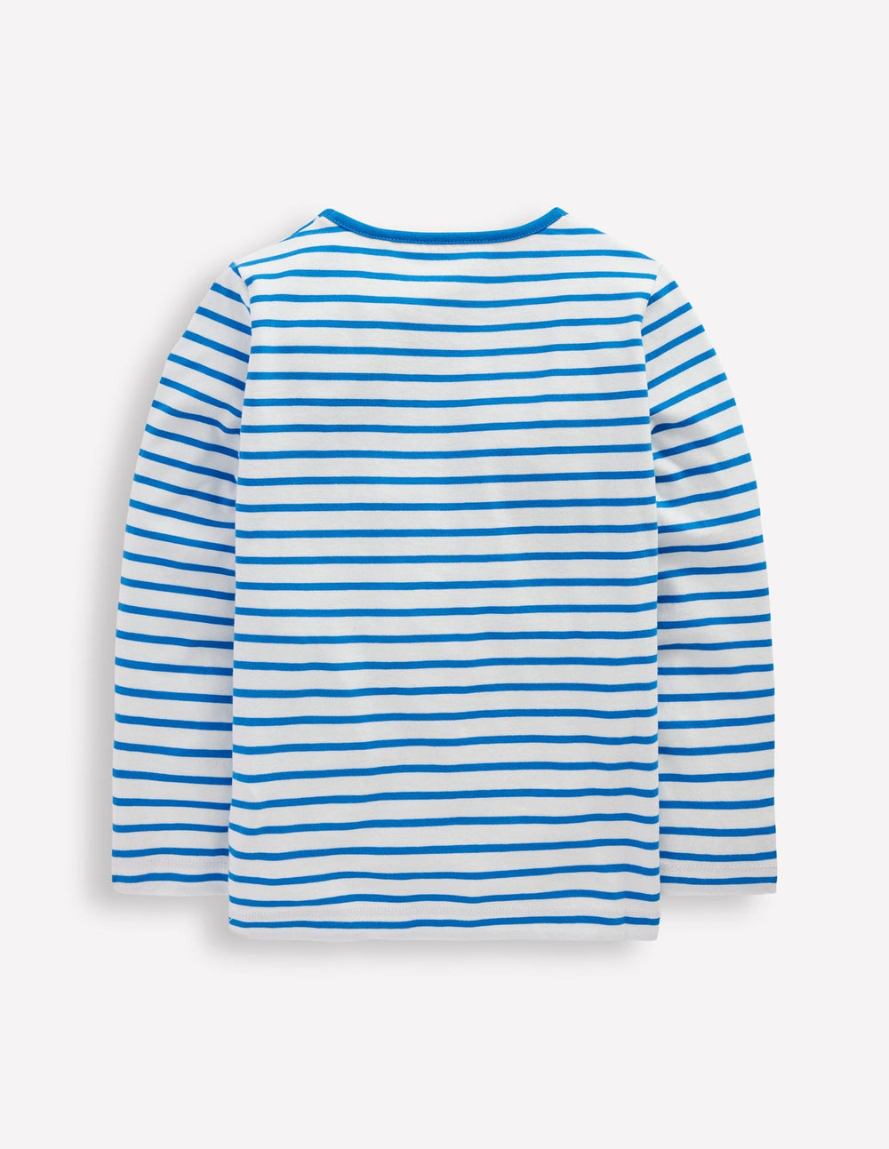 Long Sleeve Riso T-shirt - Soft Ivory/Kingfisher Blue