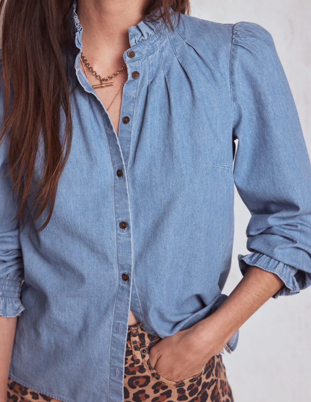 Lorna Denim Top - Light Authentic